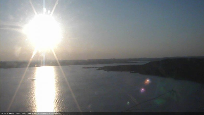 Lake Travis webcam, August 29, 2019 6:20 PM CT