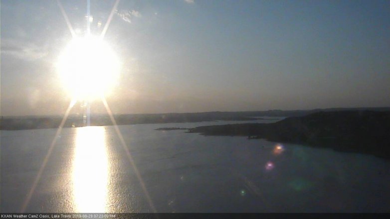 Lake Travis webcam, August 29, 2019 6:25 PM CT