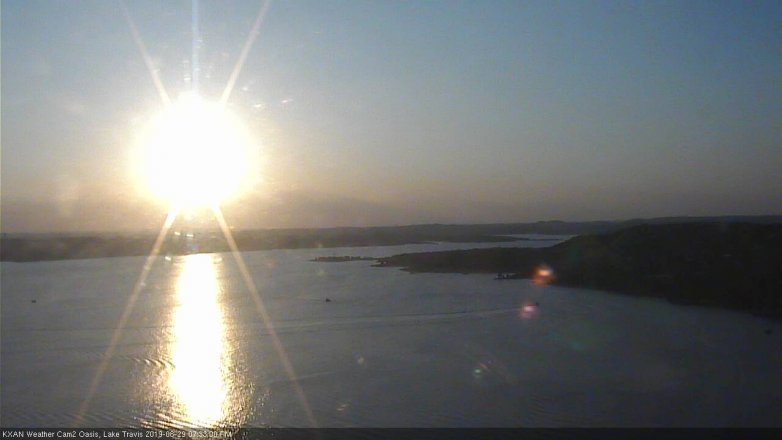 Lake Travis webcam, August 29, 2019 6:35 PM CT