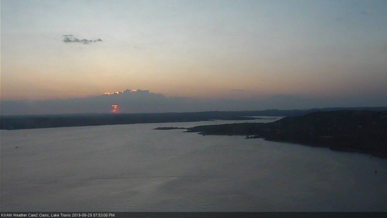Lake Travis webcam, August 29, 2019 6:55 PM CT