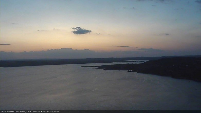 Lake Travis webcam, August 29, 2019 7:10 PM CT