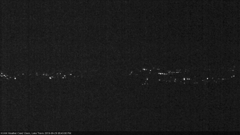 Lake Travis webcam, August 29, 2019 8:45 PM CT