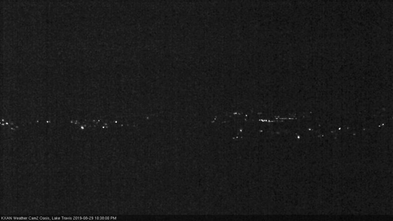 Lake Travis webcam, August 29, 2019 9:40 PM CT