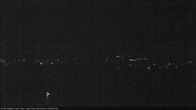Lake Travis webcam, August 29, 2019 9:50 PM CT