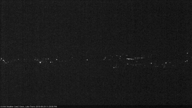 Lake Travis webcam, August 29, 2019 10:30 PM CT