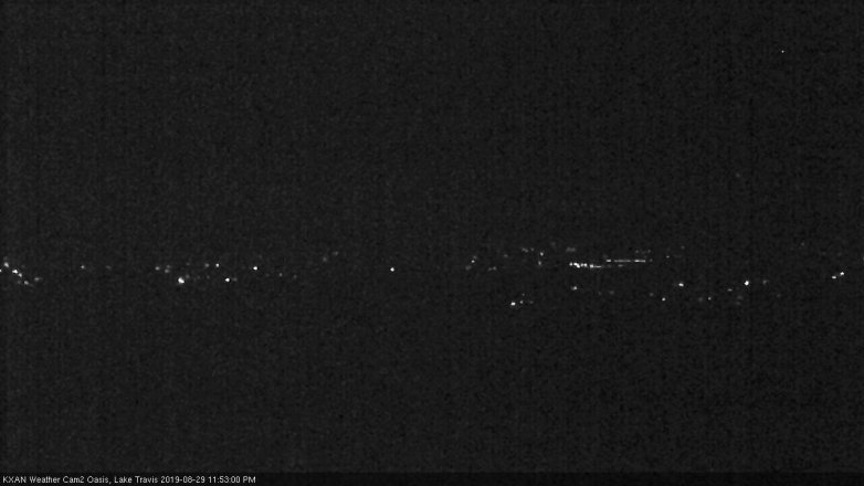 Lake Travis webcam, August 29, 2019 10:55 PM CT