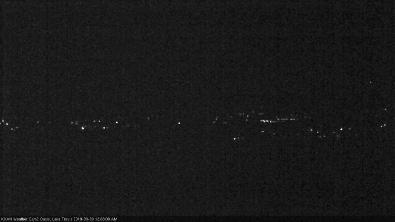 Lake Travis webcam, August 29, 2019 11:05 PM CT