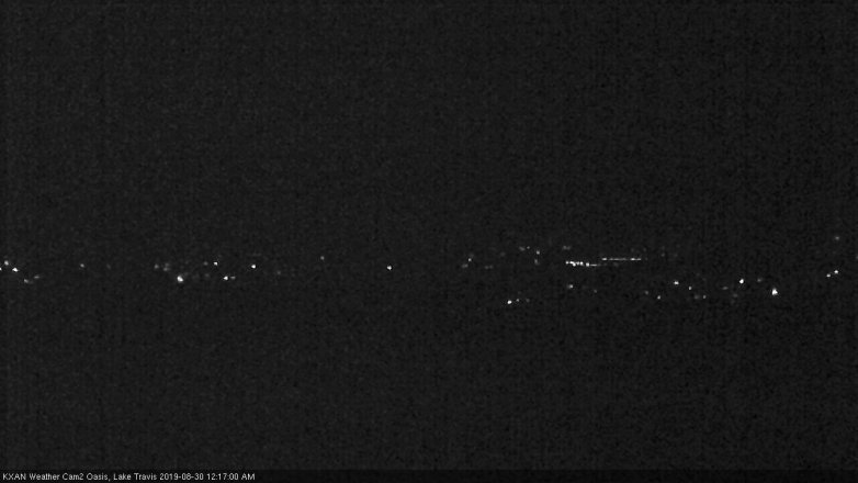 Lake Travis webcam, August 29, 2019 11:20 PM CT