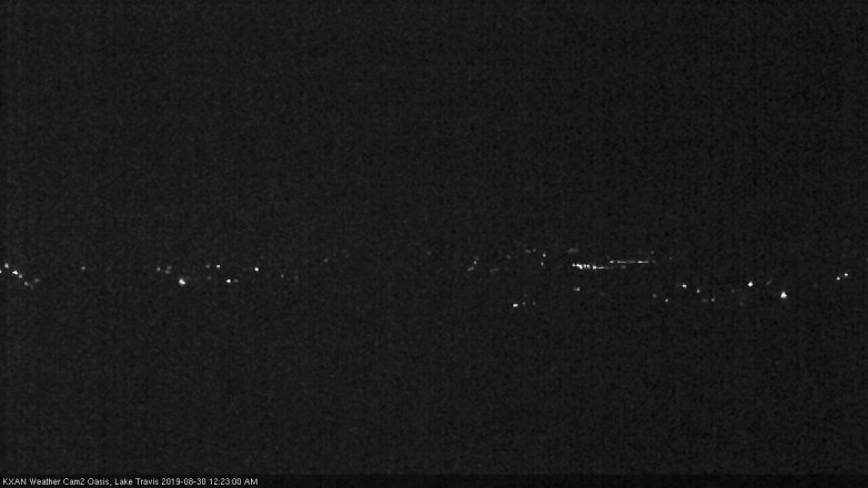 Lake Travis webcam, August 29, 2019 11:25 PM CT