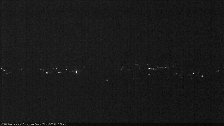 Lake Travis webcam, August 29, 2019 11:45 PM CT