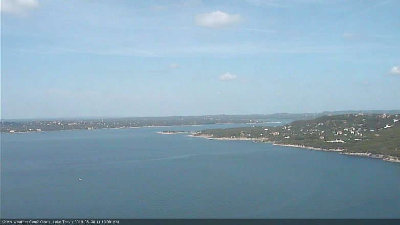 Lake Travis webcam, August 30, 2019 10:15 AM CT