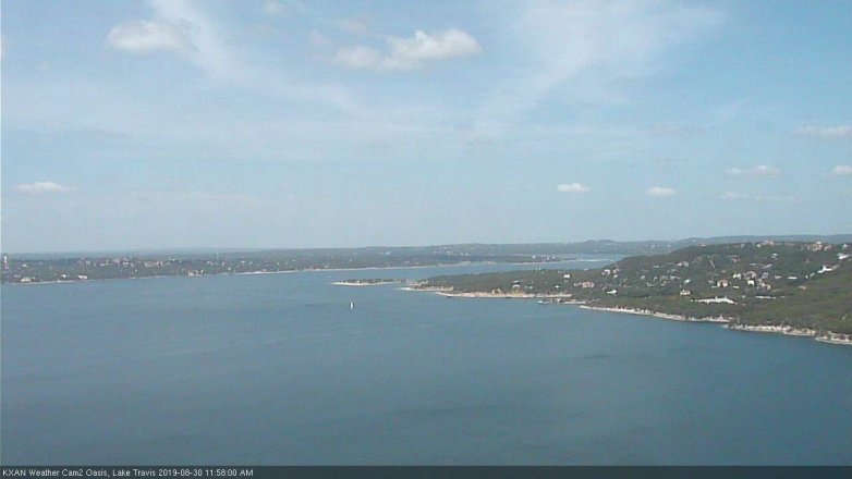 Lake Travis webcam, August 30, 2019 11:00 AM CT