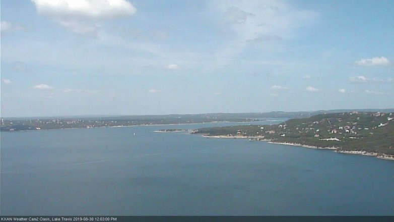 Lake Travis webcam, August 30, 2019 11:05 AM CT