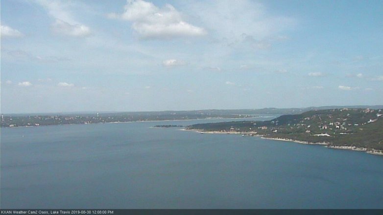 Lake Travis webcam, August 30, 2019 11:10 AM CT