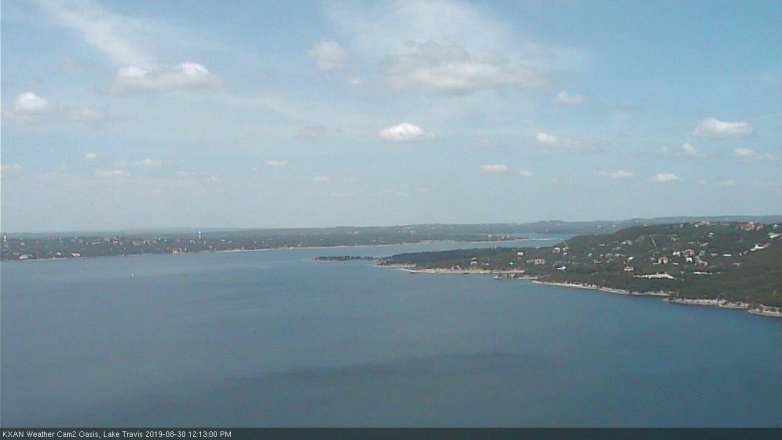 Lake Travis webcam, August 30, 2019 11:15 AM CT