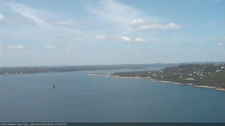 Lake Travis webcam, August 30, 2019 11:20 AM CT