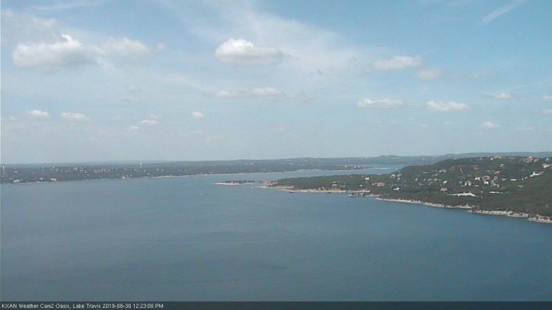 Lake Travis webcam, August 30, 2019 11:25 AM CT