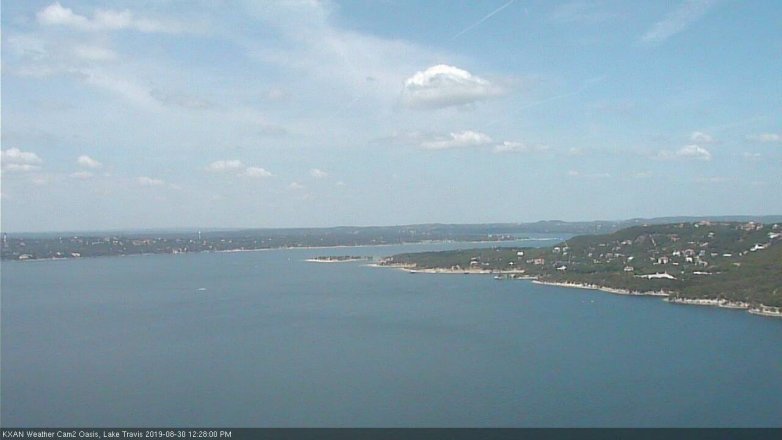 Lake Travis webcam, August 30, 2019 11:30 AM CT