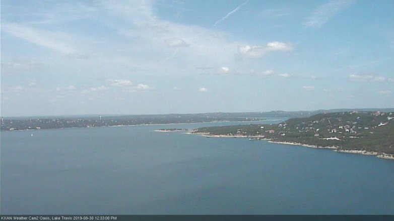 Lake Travis webcam, August 30, 2019 11:35 AM CT