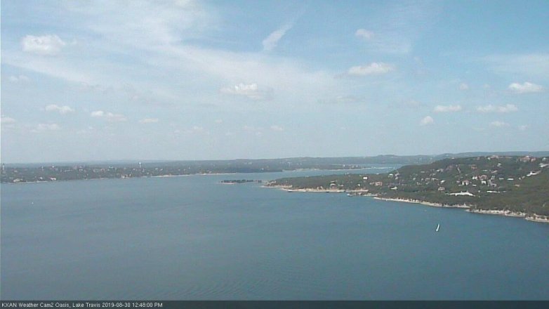 Lake Travis webcam, August 30, 2019 11:50 AM CT