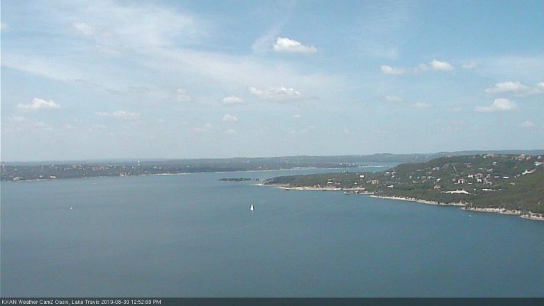 Lake Travis webcam, August 30, 2019 11:55 AM CT