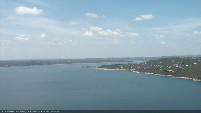 Lake Travis webcam, August 30, 2019 12:25 PM CT