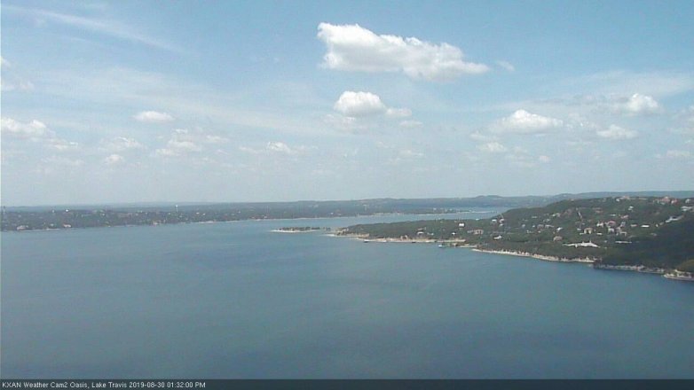 Lake Travis webcam, August 30, 2019 12:35 PM CT