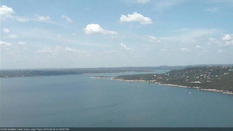 Lake Travis webcam, August 30, 2019 12:50 PM CT
