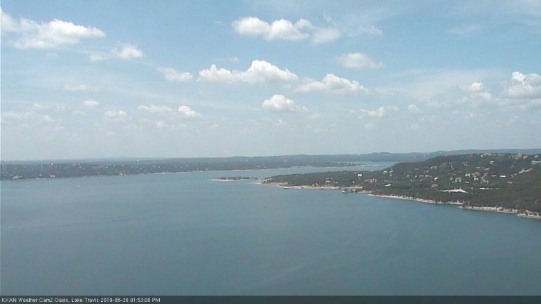 Lake Travis webcam, August 30, 2019 12:55 PM CT