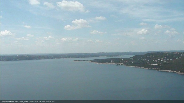 Lake Travis webcam, August 30, 2019 1:25 PM CT