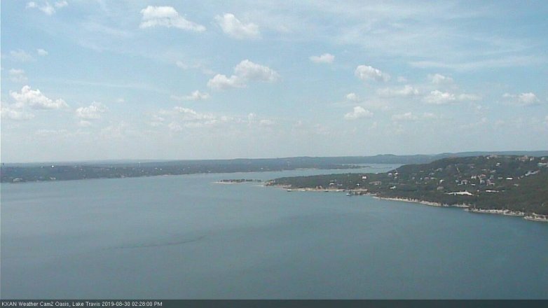 Lake Travis webcam, August 30, 2019 1:30 PM CT