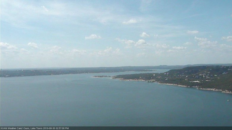 Lake Travis webcam, August 30, 2019 2:00 PM CT