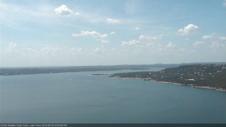 Lake Travis webcam, August 30, 2019 2:05 PM CT