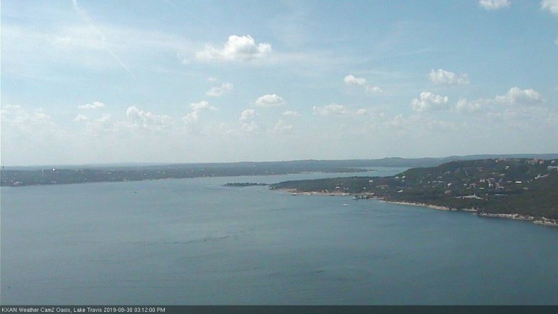 Lake Travis webcam, August 30, 2019 2:15 PM CT