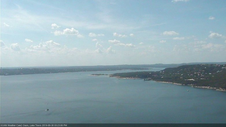Lake Travis webcam, August 30, 2019 2:25 PM CT