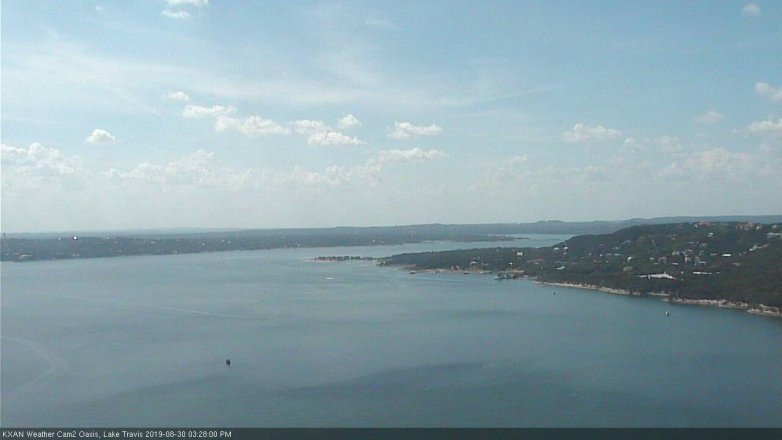 Lake Travis webcam, August 30, 2019 2:30 PM CT