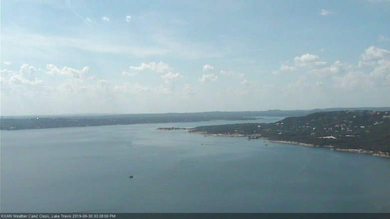 Lake Travis webcam, August 30, 2019 2:40 PM CT