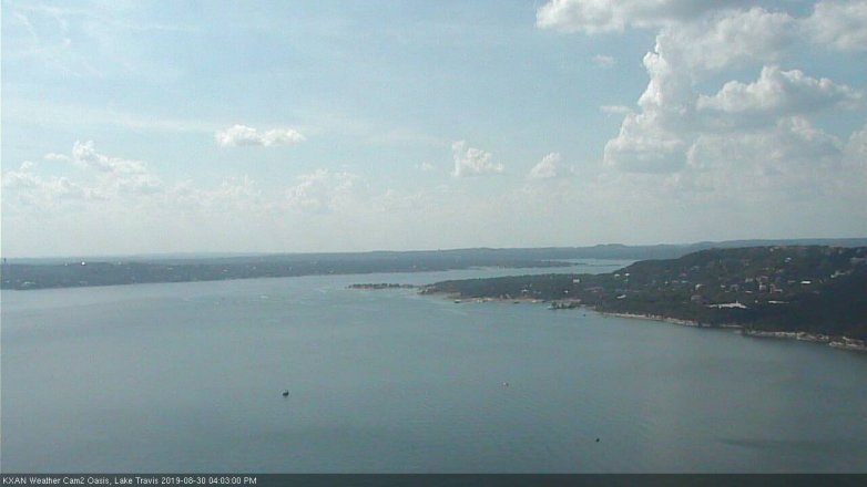 Lake Travis webcam, August 30, 2019 3:05 PM CT