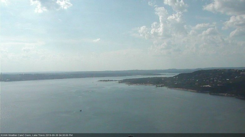 Lake Travis webcam, August 30, 2019 3:40 PM CT