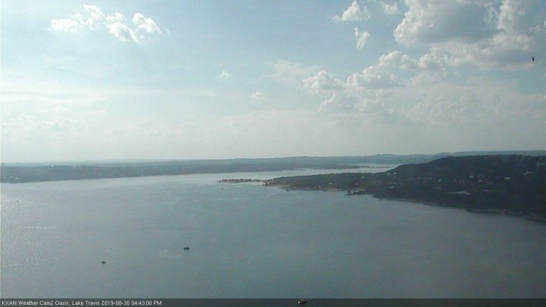 Lake Travis webcam, August 30, 2019 3:45 PM CT