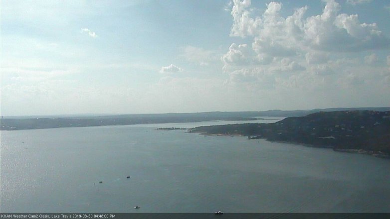 Lake Travis webcam, August 30, 2019 3:50 PM CT