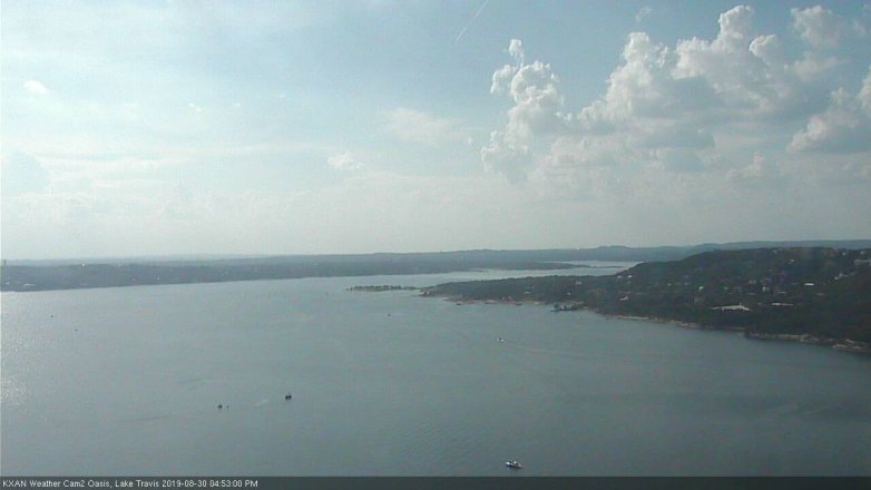Lake Travis webcam, August 30, 2019 3:55 PM CT