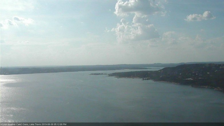 Lake Travis webcam, August 30, 2019 4:15 PM CT