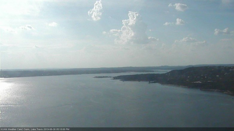 Lake Travis webcam, August 30, 2019 4:20 PM CT