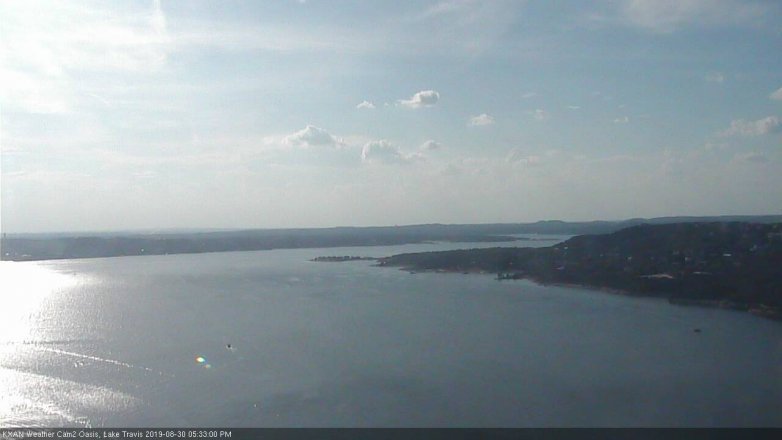 Lake Travis webcam, August 30, 2019 4:35 PM CT