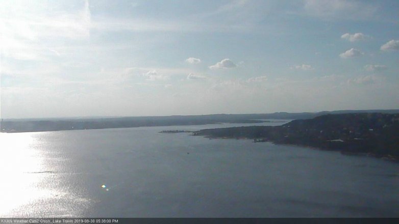 Lake Travis webcam, August 30, 2019 4:40 PM CT