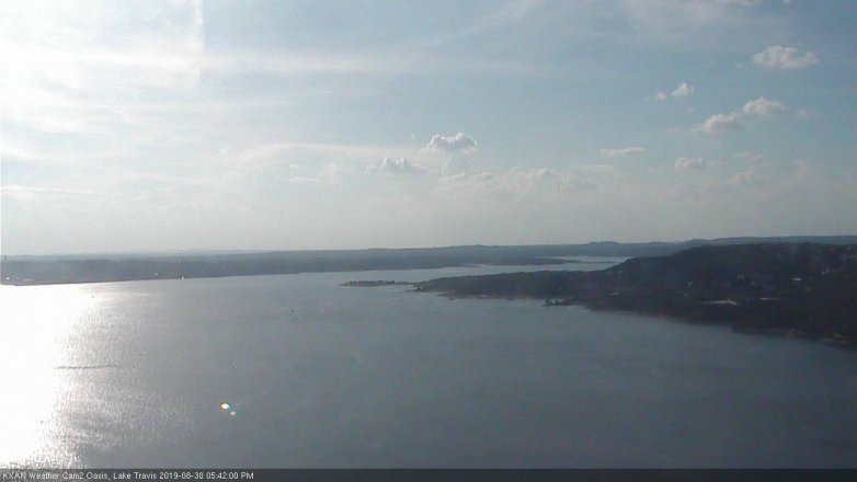Lake Travis webcam, August 30, 2019 4:45 PM CT