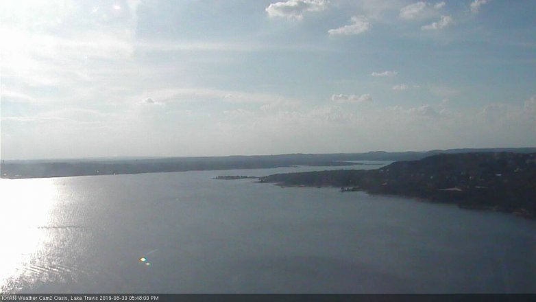 Lake Travis webcam, August 30, 2019 4:50 PM CT