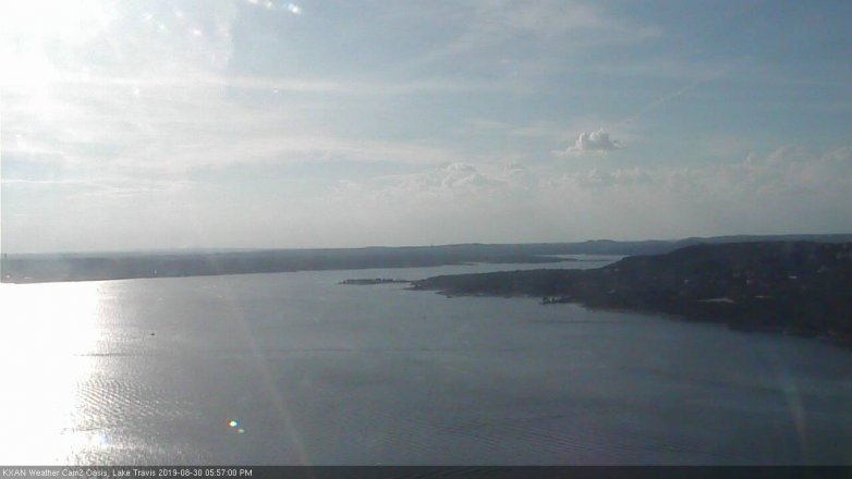 Lake Travis webcam, August 30, 2019 5:00 PM CT
