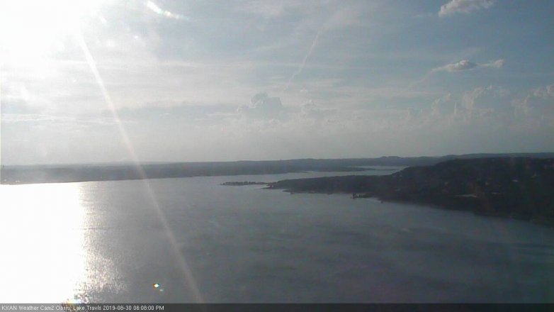 Lake Travis webcam, August 30, 2019 5:10 PM CT